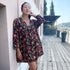 My Dress Made - 'Bohemian Flamed' 80% Viscose 20% Poly *Last Piece (.85m + 1.7m Sold Together)